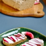 Brown Bread with Radishes