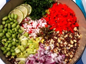 Red Quinoa Summer Salad