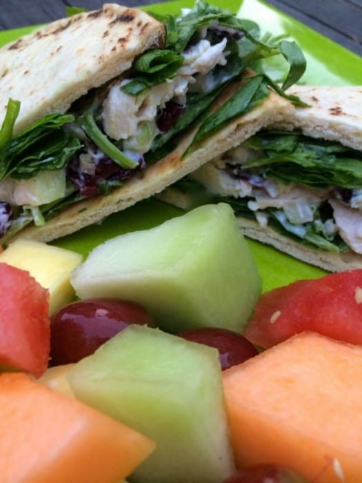 Cranberry Chicken Salad on Flatbread