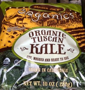 Organic Tuscan Kale in bag