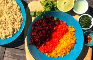 Cranberry & Cilantro Quinoa Salad