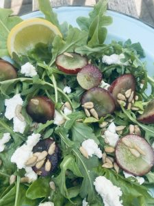 Grape & Feta Arugula Salad